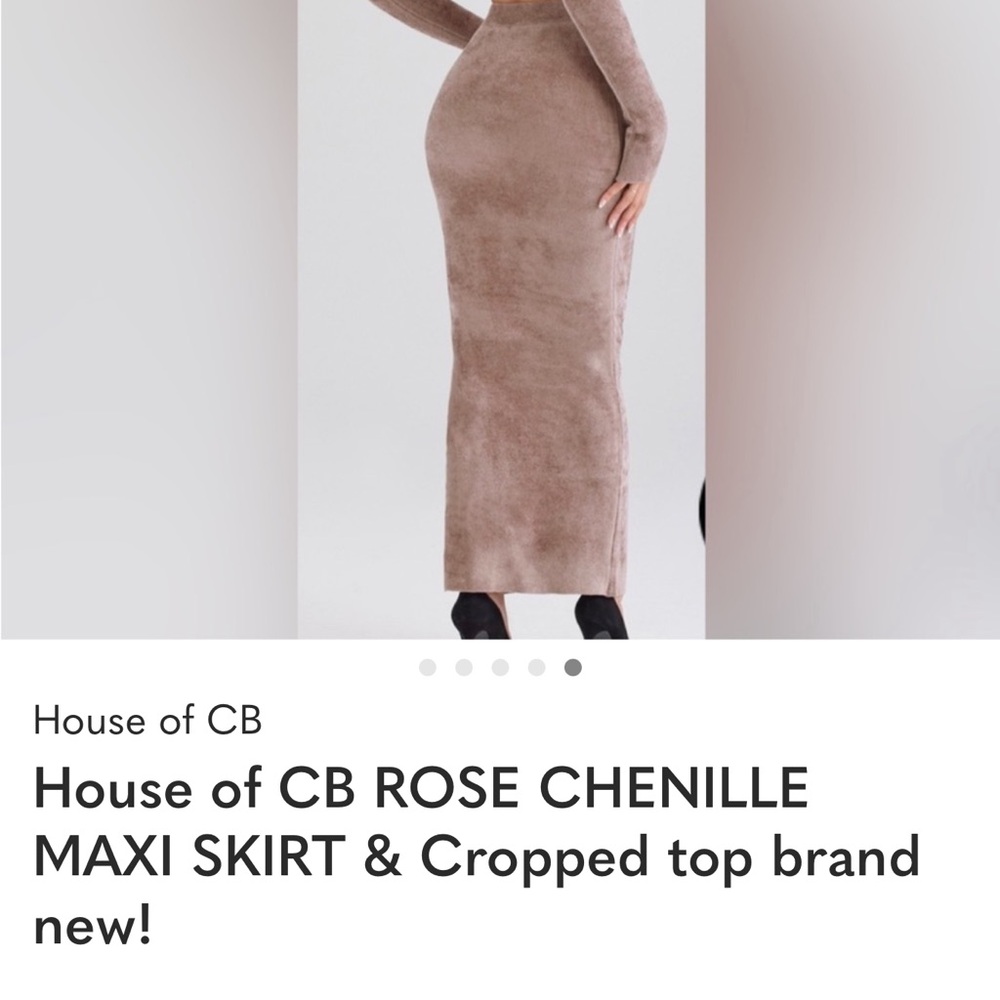 House of CB Taupe Skirt Set - Picture 5 of 6